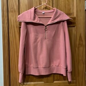 Pink 1/2 zip